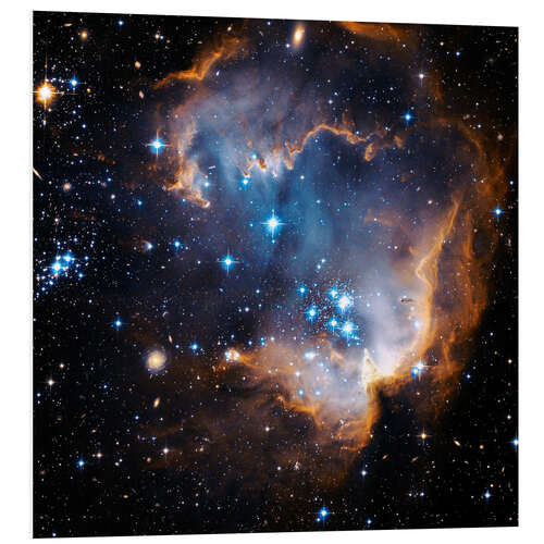 Hartschaumbild Geburt eines Sterns in NGC 602