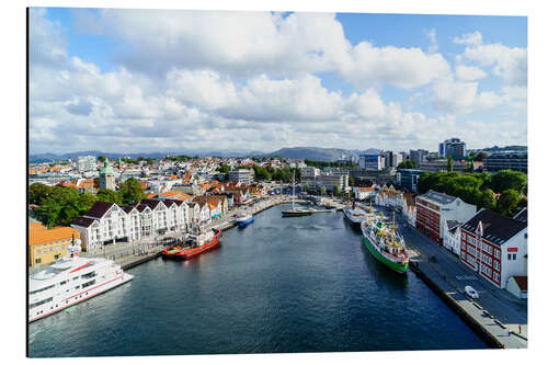 Alumiinitaulu Vagen, the inner harbor of Stavanger, Norway