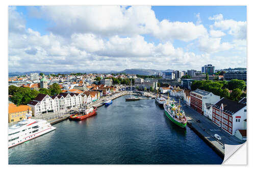 Wandsticker Vagen, der innere Hafen von Stavanger, Norwegen