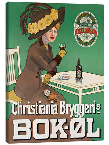 Canvas print Christiania brewery beer (Norwegian)