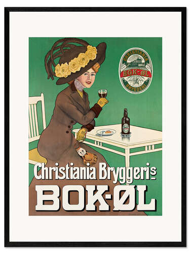 Stampa artistica con cornice Birreria Christiania (norvegese)