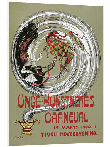 PVC-tavla Unge kunstneres carneval 1904