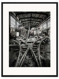 Gerahmter Kunstdruck Alte Fabrik