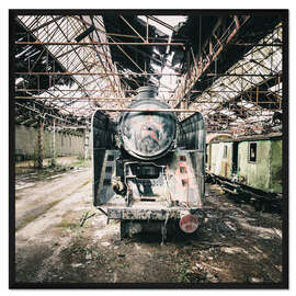 Gerahmter Kunstdruck Roter Stern