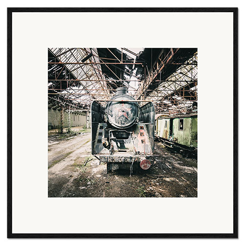 Framed art print Red star
