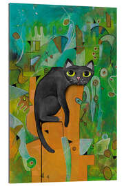 Gallery print Black cat in the city