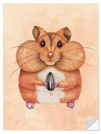 Wall sticker Sunflower Hamster