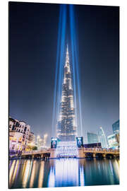 Obraz na aluminium Burj Khalifa at night, Dubai