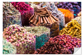 Selvklebende plakat Spices at Dubai souk