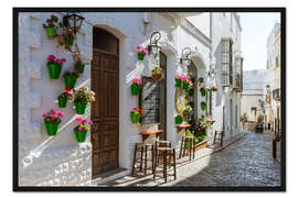 Gerahmter Kunstdruck Andalusische Gasse, Spanien