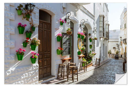 Naklejka na ścianę Andalusian alley, Spain