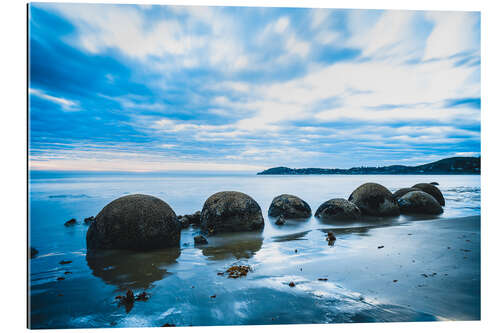 Galleritryck Blue hour at the Moeraki Boulders