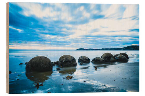 Trebilde Blue hour at the Moeraki Boulders