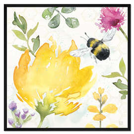 Gerahmter Kunstdruck Bienen-Harmonie II