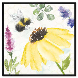 Gerahmter Kunstdruck Bienen-Harmonie III