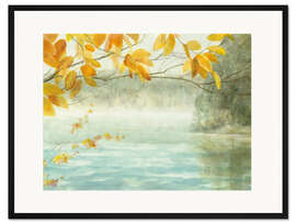 Gerahmter Kunstdruck Blick vom Ufer aus