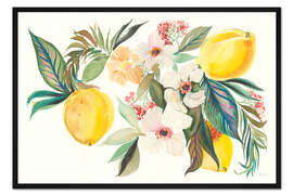 Gerahmter Kunstdruck Zitrus-Sommer I