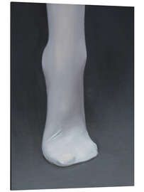 Aluminium print White stocking