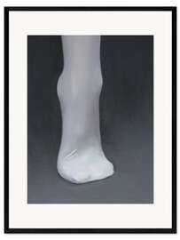 Ingelijste kunstdruk White stocking