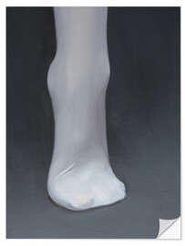 Selvklebende plakat White stocking