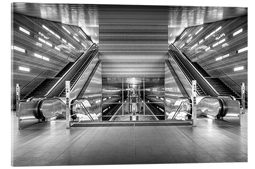 Acrylic print Modern subway station