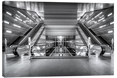 Tableau sur toile Station de métro moderne