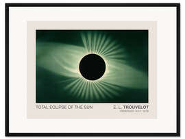Gerahmter Kunstdruck Die totale Sonnenfinsternis, Vintage