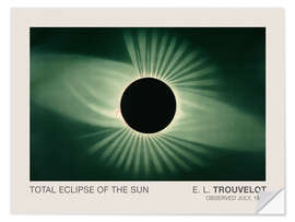 Selvklebende plakat The eclipse, vintage