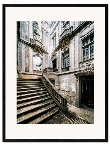 Framed art print Baroque Staircase