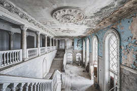 Magnettafel Hallen in pastellblau