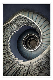 Poster  Pretty blue staircase - Jaroslaw Blaminsky
