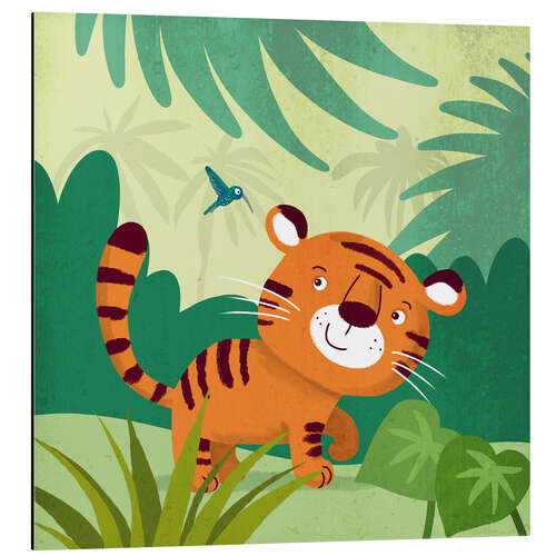 Aluminium print Little Tiger 2