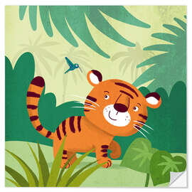 Muursticker Little Tiger 2