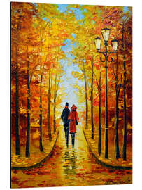 Magnettafel Herbstspaziergang im Park III