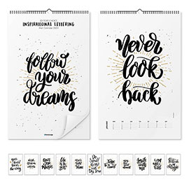 Calendrier mural  Calendrier de typographie - Inspirational Lettering 2023