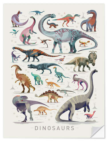 Wall sticker Dinosaurs I