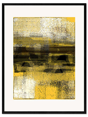 Ingelijste kunstdruk Yellow Space