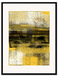 Ingelijste kunstdruk Yellow Space