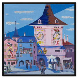 Gerahmter Kunstdruck Bern mit Zeitglockenturm