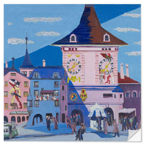Naklejka na ścianę Bern with bell tower