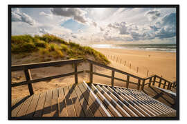 Gerahmter Kunstdruck Ein Tag am Meer