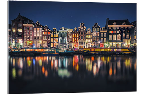 Gallery print Amsterdam at night