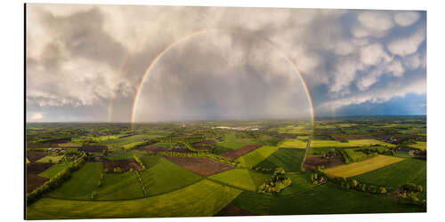 Aluminiumsbilde Rainbow from above