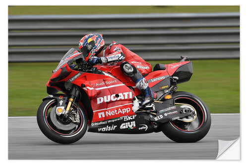 Autocolante decorativo Andrea Dovizioso, Ducati Team, Malaysia 2019 I