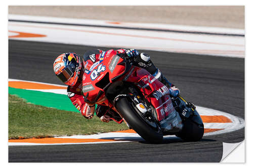 Wandsticker Andrea Dovizioso, Ducati Team, Valencia 2019