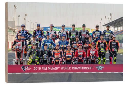 Hout print MotoGP rider lineup, Quatar GP 2019