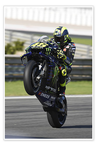 Poster Valentino Rossi, Yamaha Factory Racing, Valencia 2019 II
