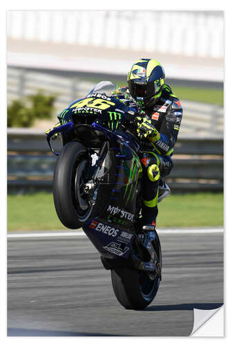 Wall sticker Valentino Rossi, Yamaha Factory Racing, Valencia 2019 II