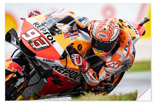 Selvklebende plakat Marc Marquez, Repsol Honda Team, Malaysia 2019 I