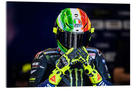 Acrylic print Valentino Rossi, Yamaha Factory Racing, Italian GP 2019